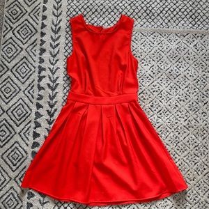 A-Line dress with open back